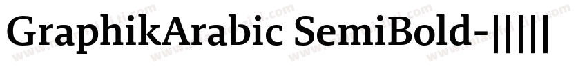 GraphikArabic SemiBold字体转换